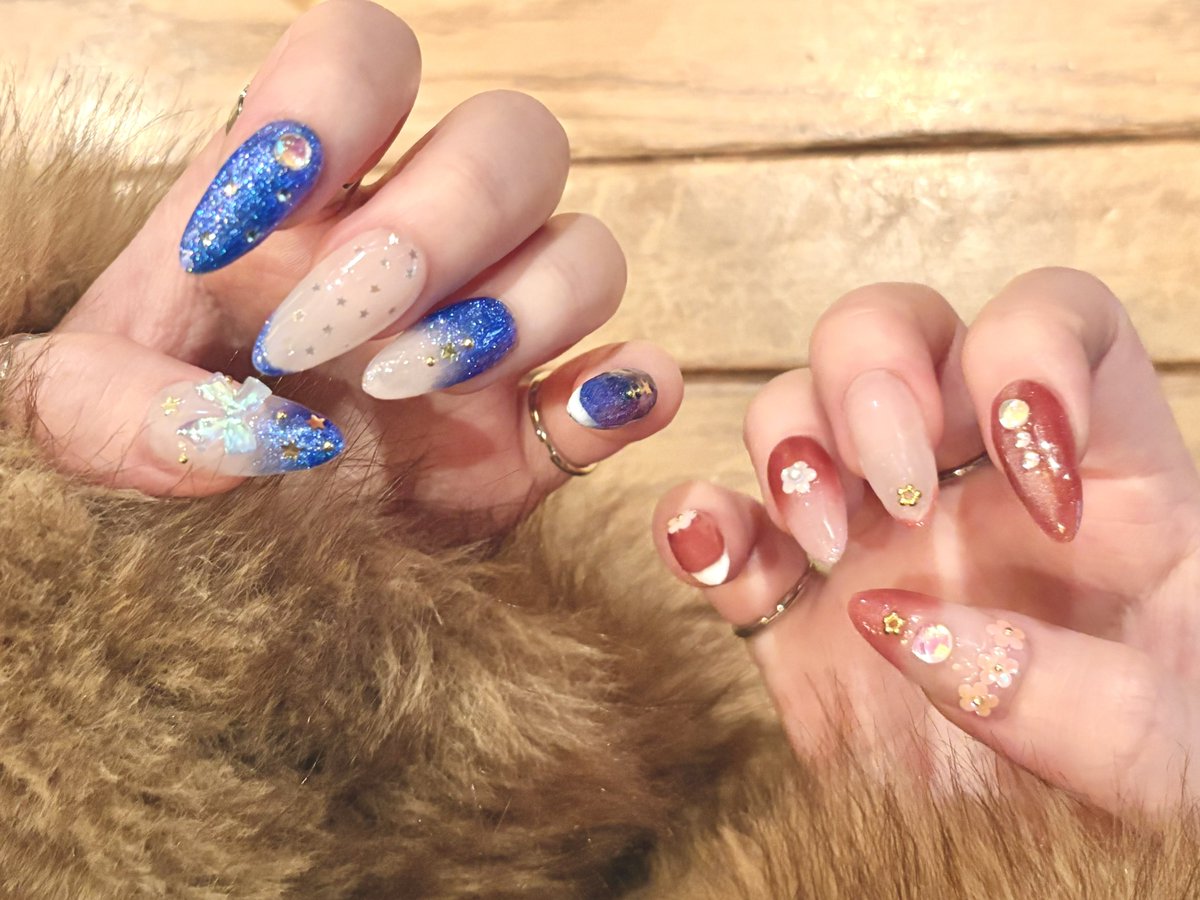 トークショー＆サイン会なんとか無事に終了しました！！拙いトークも暖かく見守っていただきありがとうございました…！
差し入れもたくさんいただきました、ありがとうございます！！嬉しい！！
そして今日のためにしゅおりりちゃんをイメージして友達が作ってくれたかわいいネイルです、ℒℴvℯ