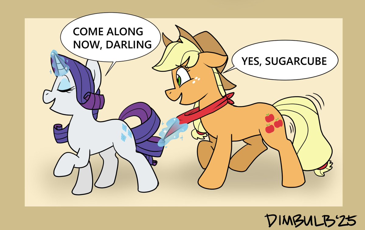 Immovable, mostly.
#mlp #mylittlepony #rarijack #rarity #applejack