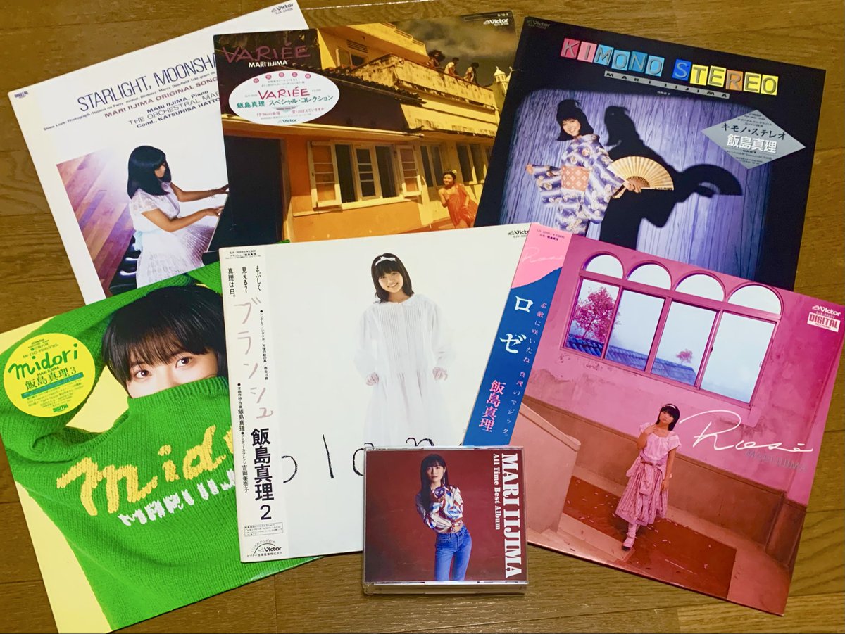 今日は、シンガーソングライターの飯島真理さんのLPレコードを聴いてい