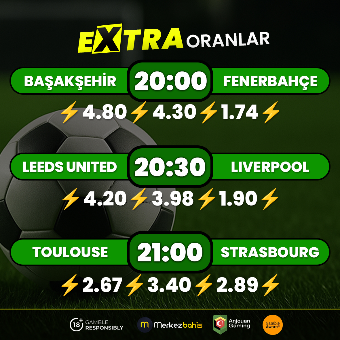 ⚽️GÜNÜN MAÇLARI⚽️
↗️EXTRA Oranlar MERKEZBAHİS’te!

500₺ Havale Yatırım İmkanı

🎥 Tüm Maçlar Canlı Yayında
🔴 CANLI TV bit.ly/tvmerkez
⚽️ GİRİŞ bit.ly/merkezsosyal

#bahis #misli #nesine #iddaa #bonus #merkezbahis #tipster #gundem #spor #futbol #FenerinMaçıVar