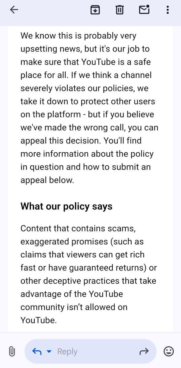 My YouTube channel Crypto_Digvijay has been completely removed by <a href="/YouTube/">YouTube</a>  and the entire sequence makes no sense🥺

On Nov 10, Nov 12, and Nov 13, three of my videos were suddenly removed.
I appealed each one and every appeal was rejected.
And after that, my entire channel has