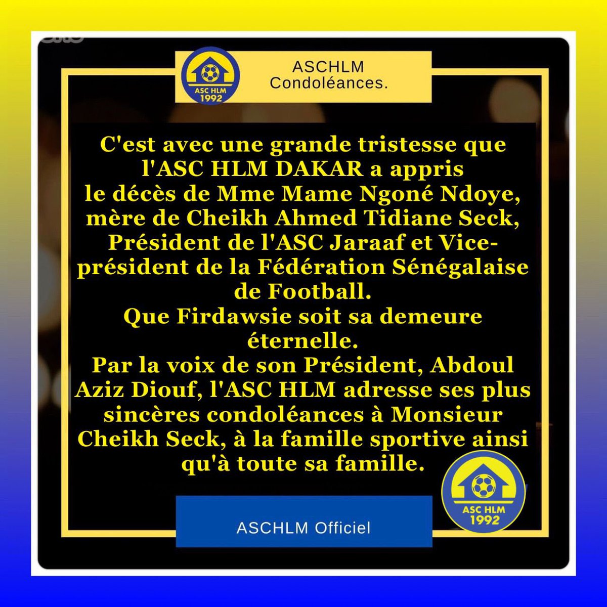 💙🤍💛
#allezhlm  
#aschlm  
#lsfp  
#JamilaResidency by #SenegindiaSA
#kkmdautomobile
#tanorconfection  
#hlmdeukkla  
#football #sport #lsfp #ligue1sn#lonasebet 
💙🤍💛✊🏾