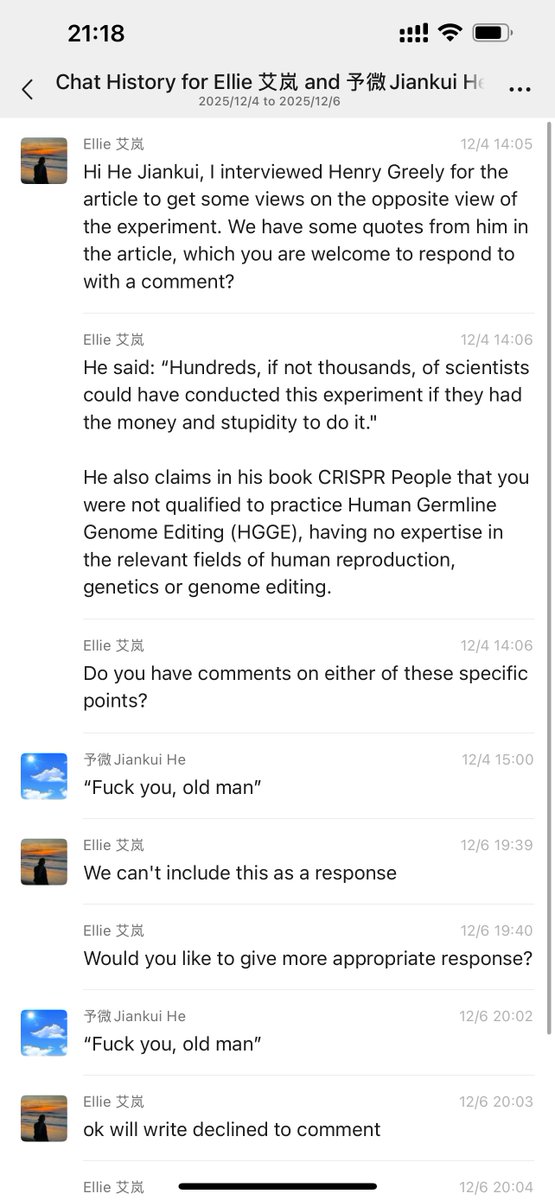 'The Economist' journalist declined to quote my response.