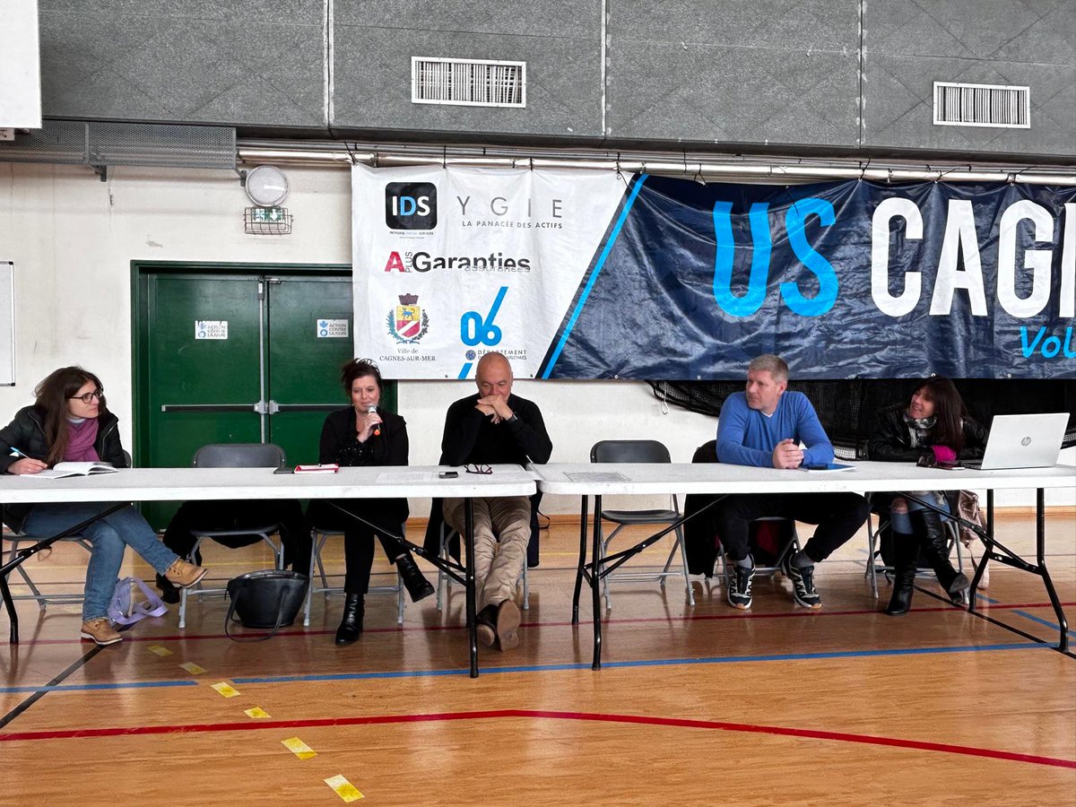 AG de l’@us_cagnes_volley, association dynamique présidée par Laurent Hoff, qui réunit près de 300 licenciés.
Plaisir de soutenir ce club dans le cadre de mes missions aux côtés de <a href="/ca_ginesy/">Charles Ange Ginésy</a>
Bravo à toute l’équipe pour son engagement et son travail au service du sport cagnois !