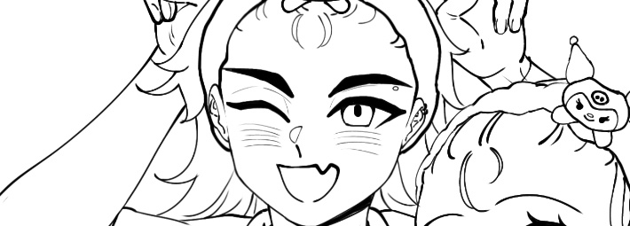 Lalala sneaks of the recent KagaMing WIP 😇(⁠ ⁠՞⁠ਊ⁠ ⁠՞⁠）⁠→♥️ i love his eyebrow piercing dearly!!