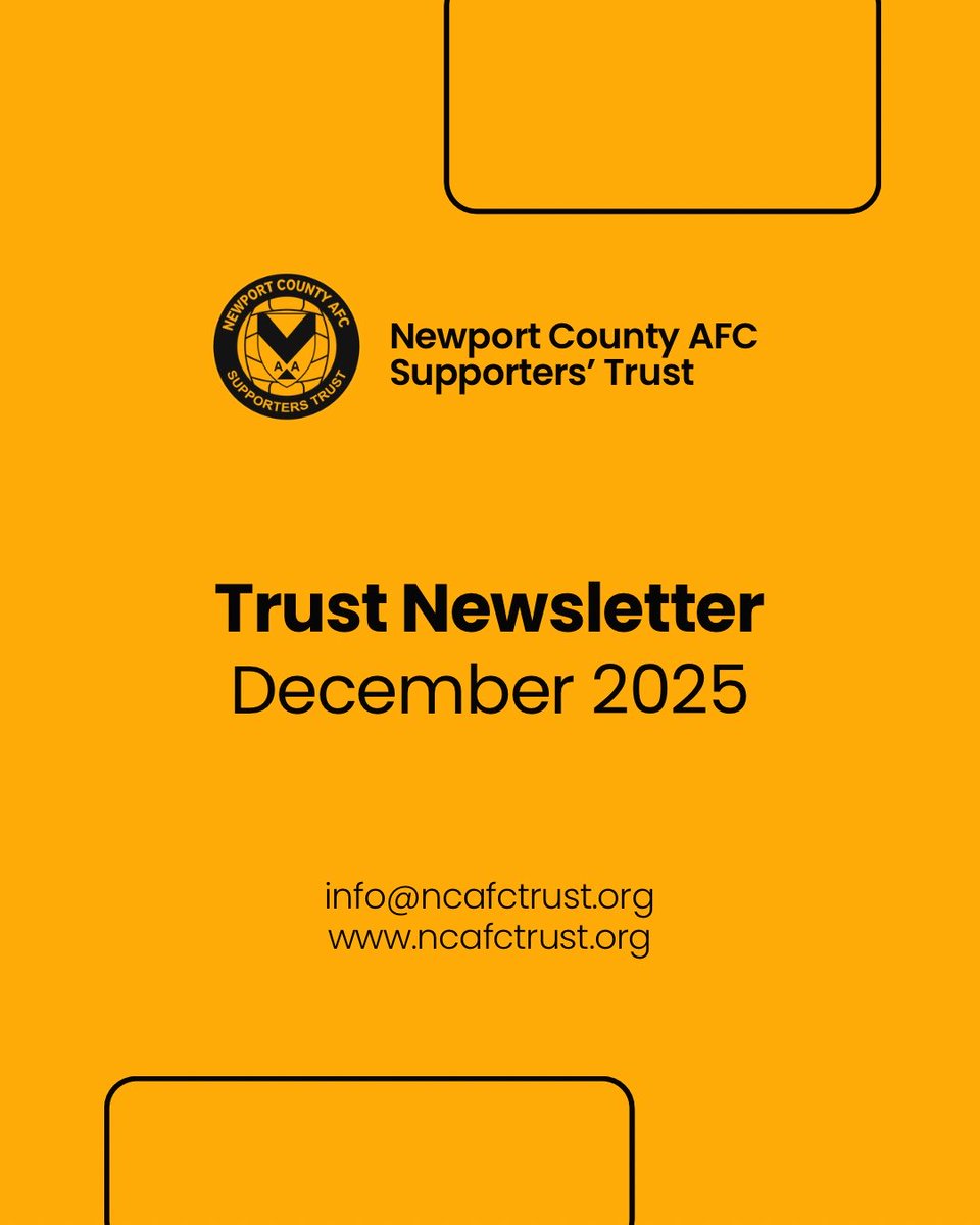 TRUST NEWSLETTER - DECEMBER 2025

Members should have received our December newsletter, setting out what we have been doing over the past month. 

This also includes an update on the Fan Forum, scheduled for 17th December at 7PM - we look forward to seeing you all there.