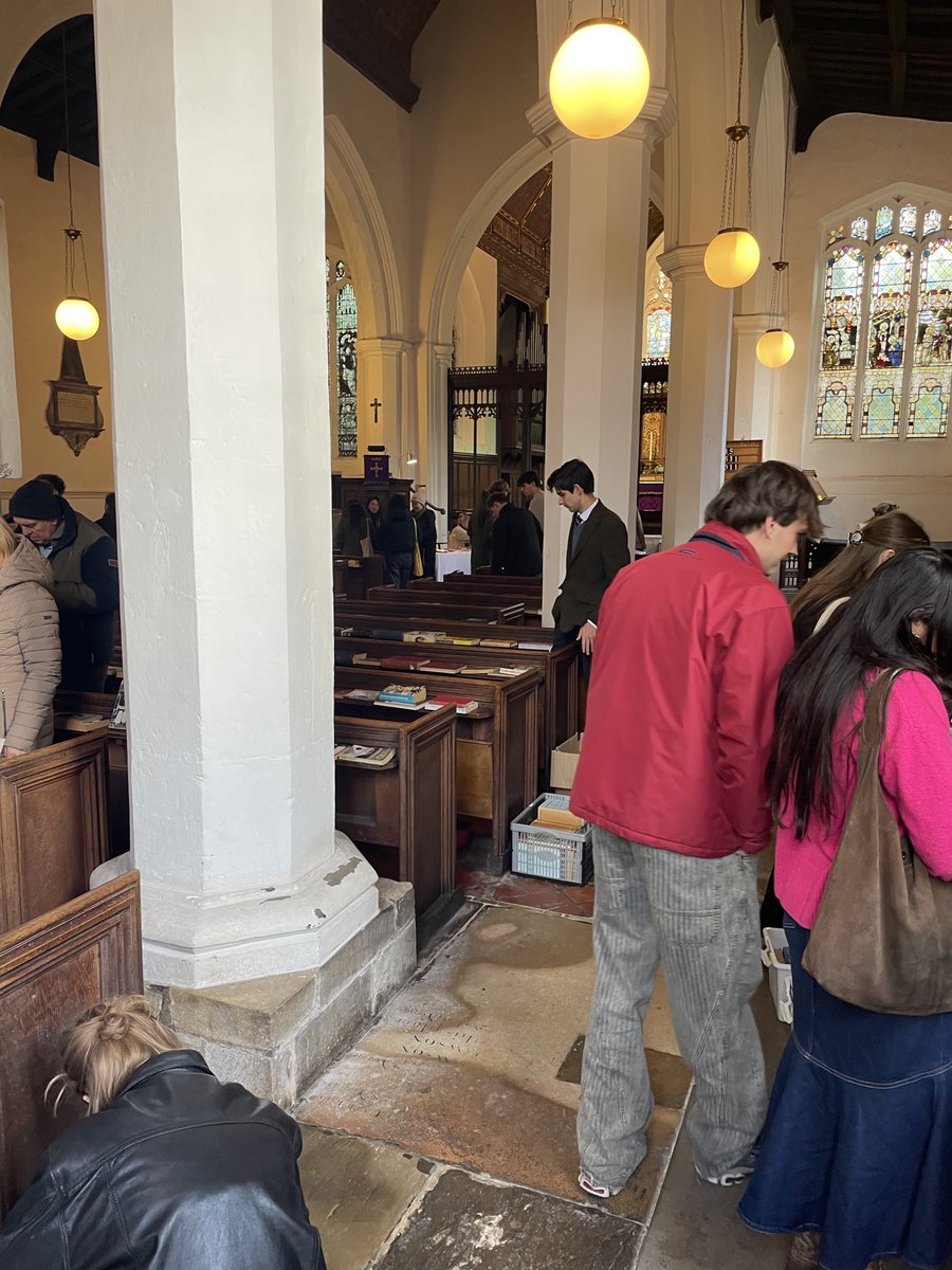 stbotolphcam's tweet photo. Busy busy at the St Botolph’s booksale. Open till 4.30pm today for perfect Christmas presents! And coffee, cakes etc. https://t.co/y9dB6aBntN