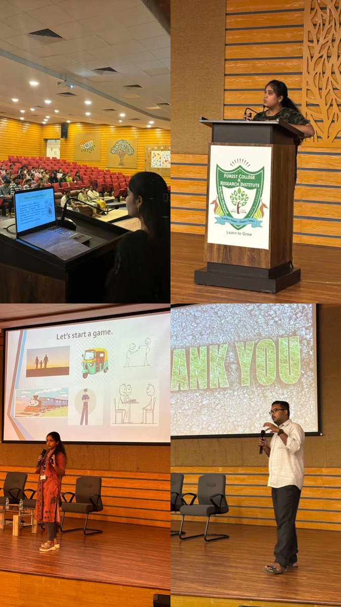 FCRIHyderabad's tweet photo. The first session of Knowledge Connect - Beyond Classrooms at FCRI wrapped up with powerful student presentations and interactive learning! 🌿✨
A great start to the future of confidence-building and knowledge-sharing among students. #KnowledgeConnect https://t.co/efZLvlbIFw