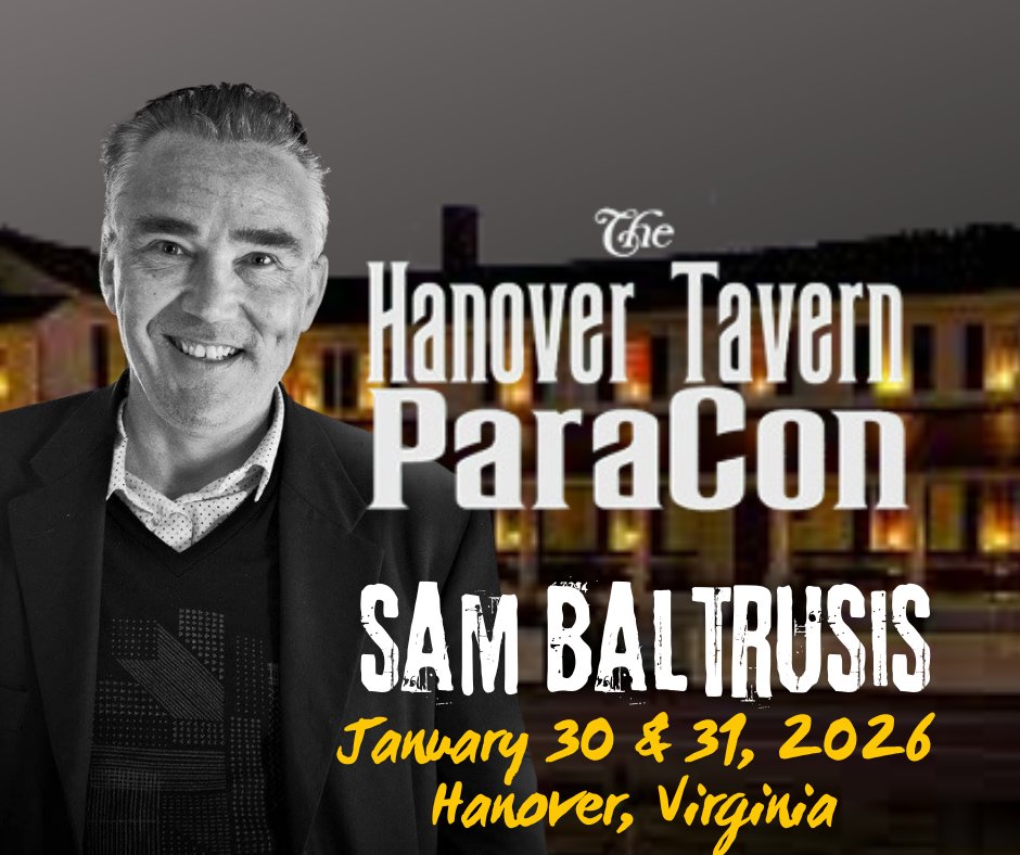 Guess who will be at the Hanover Tavern ParaCon 2026? I'm returning for the third year to one of my favorite events of the year and happy they're expanding it to a two-day gathering on Jan. 30th &amp; 31st in Hanover, Virginia.