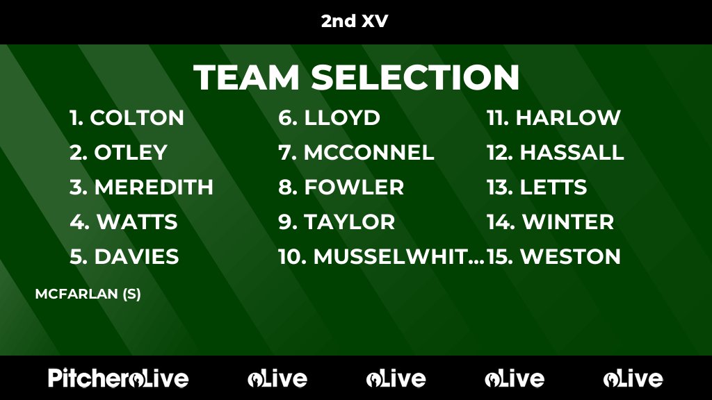 OBsRugby's tweet photo. Today's 2nd XV team selection #Pitchero
https://t.co/BaWgpnUEPW https://t.co/i3XIMSdquS