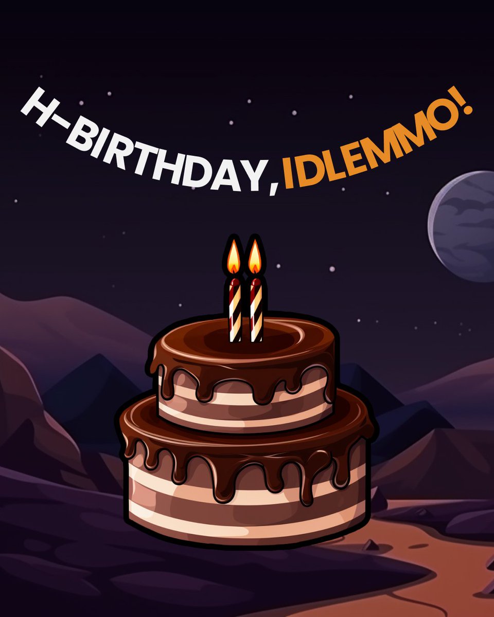 IdleMMO's tweet photo. IdleMMO is 2 years old! 🎂
⠀
It’s hard to believe, but it’s already been 2 years!
⠀
Thank you everyone for playing and supporting our game. It helps us make the game even better! 

Also, what is a happy birthday without a cake? Go to the game to grab yours! 🍰 https://t.co/UyL6SpAulA