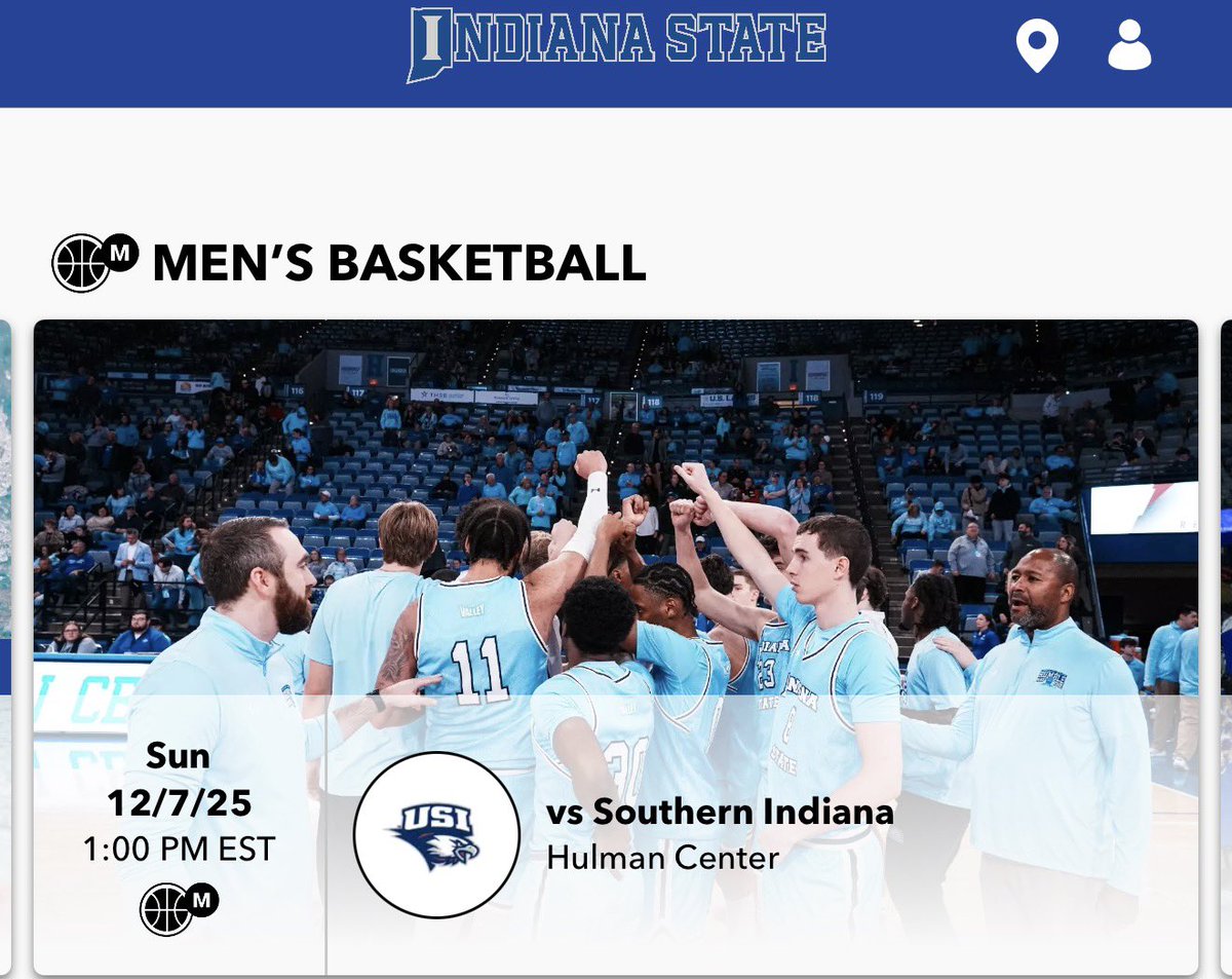Spend your Saturday watching a full day of college football… then finish the weekend STRONG by packing the Hulman Center this Sunday. Doors open at 1pm. Bring the noise! 

🎟️ am.ticketmaster.com/indianastate/b…