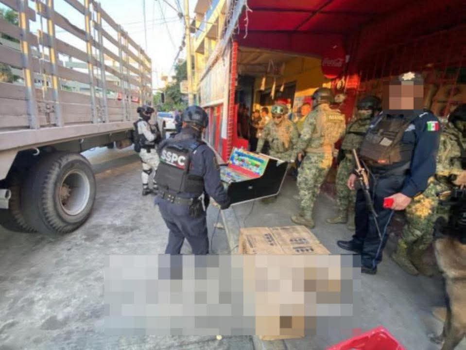 🔴Asegura Marina 106 máquinas tragamonedas en Acapulco, Guerrero