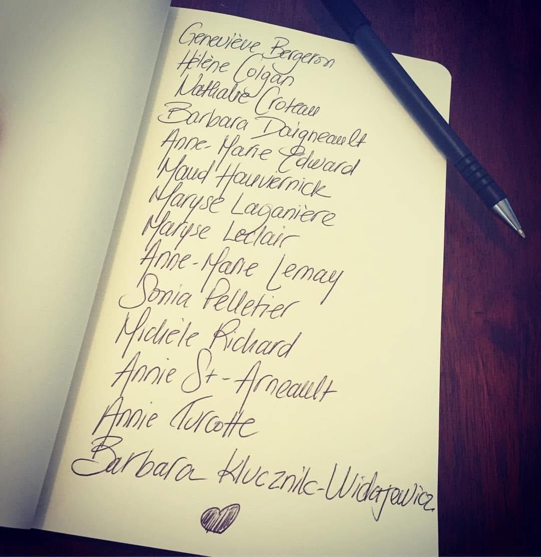 ToulasTake's tweet photo. Remember their names and honour their memory. #dec6 https://t.co/tmOP0JENaC