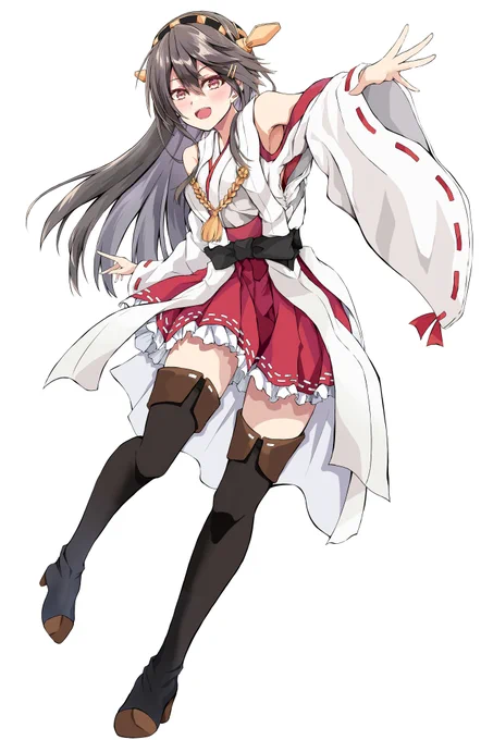 #今年も残りわずかなので今年一番伸びた絵を貼る この榛名さんです!