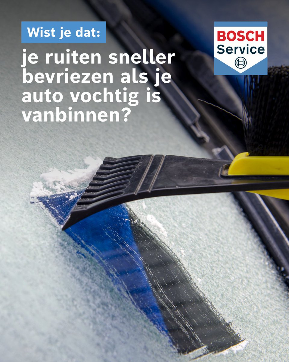 🥶 Voorkom bevroren ruiten van binnenuit
Vocht in je auto zorgt ervoor dat je ruiten sneller bevriezen, vooral aan de binnenkant. Laat natte matten goed drogen, zet af en toe een raampje op een kier en check of je interieurfilter nog in goede staat is. van-slooten.nl/afspraak-onder…