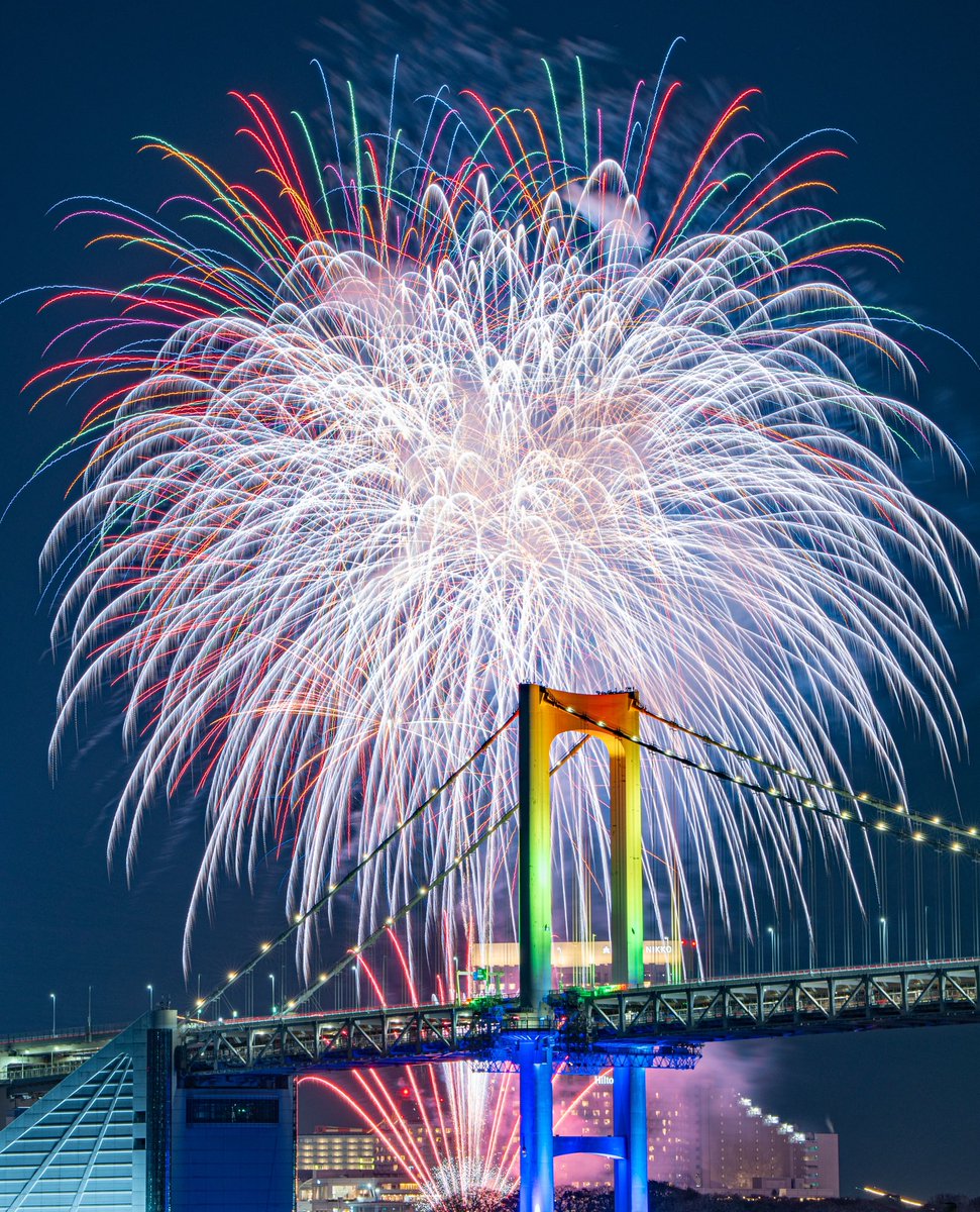 お台場レインボー花火！