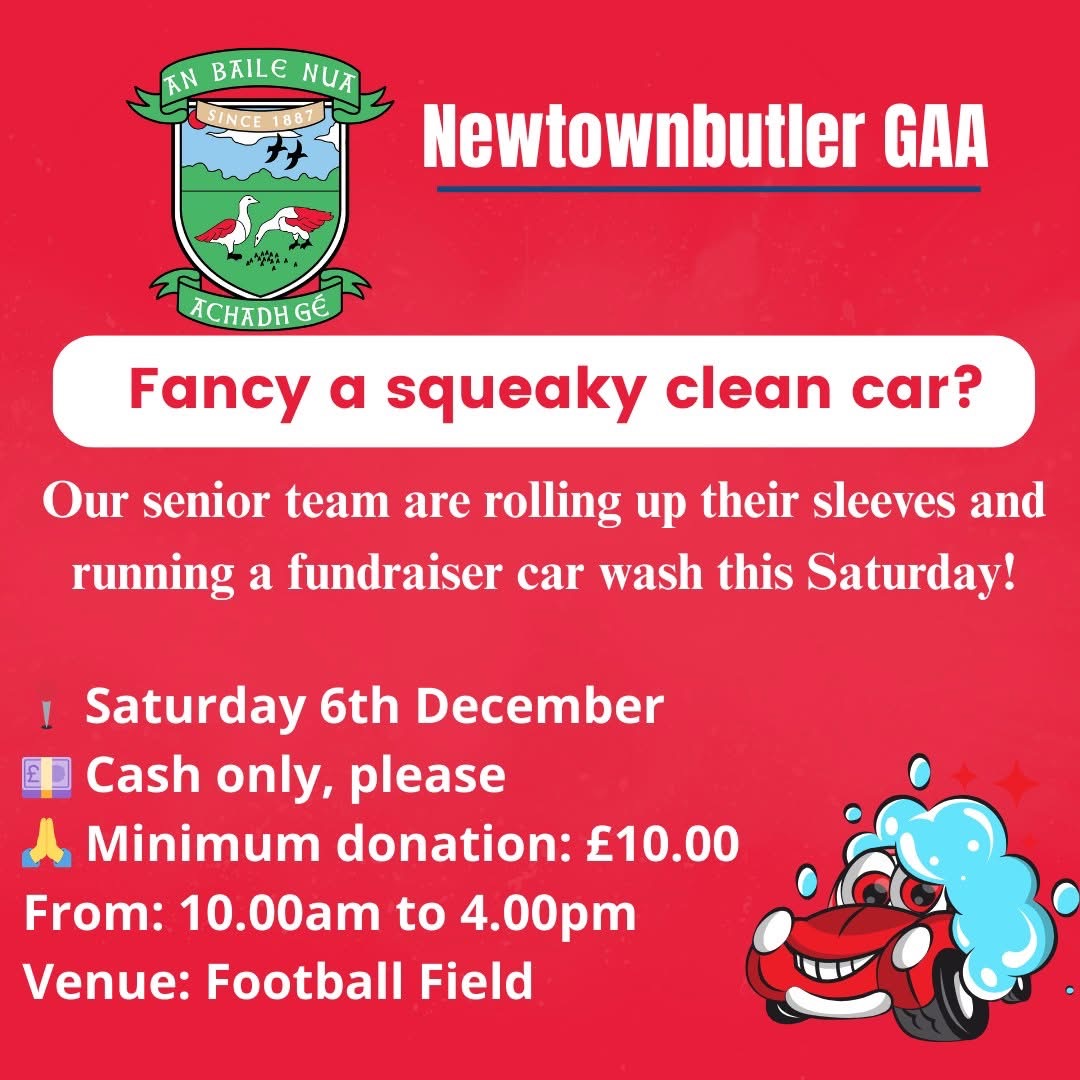 FirstFermanaghs's tweet image. Last few hours to get your car cleaned!
Get all the latest news on the Newtownbutler First Fermanagh's GAA app member.clubspot.app/club/newtownbu…