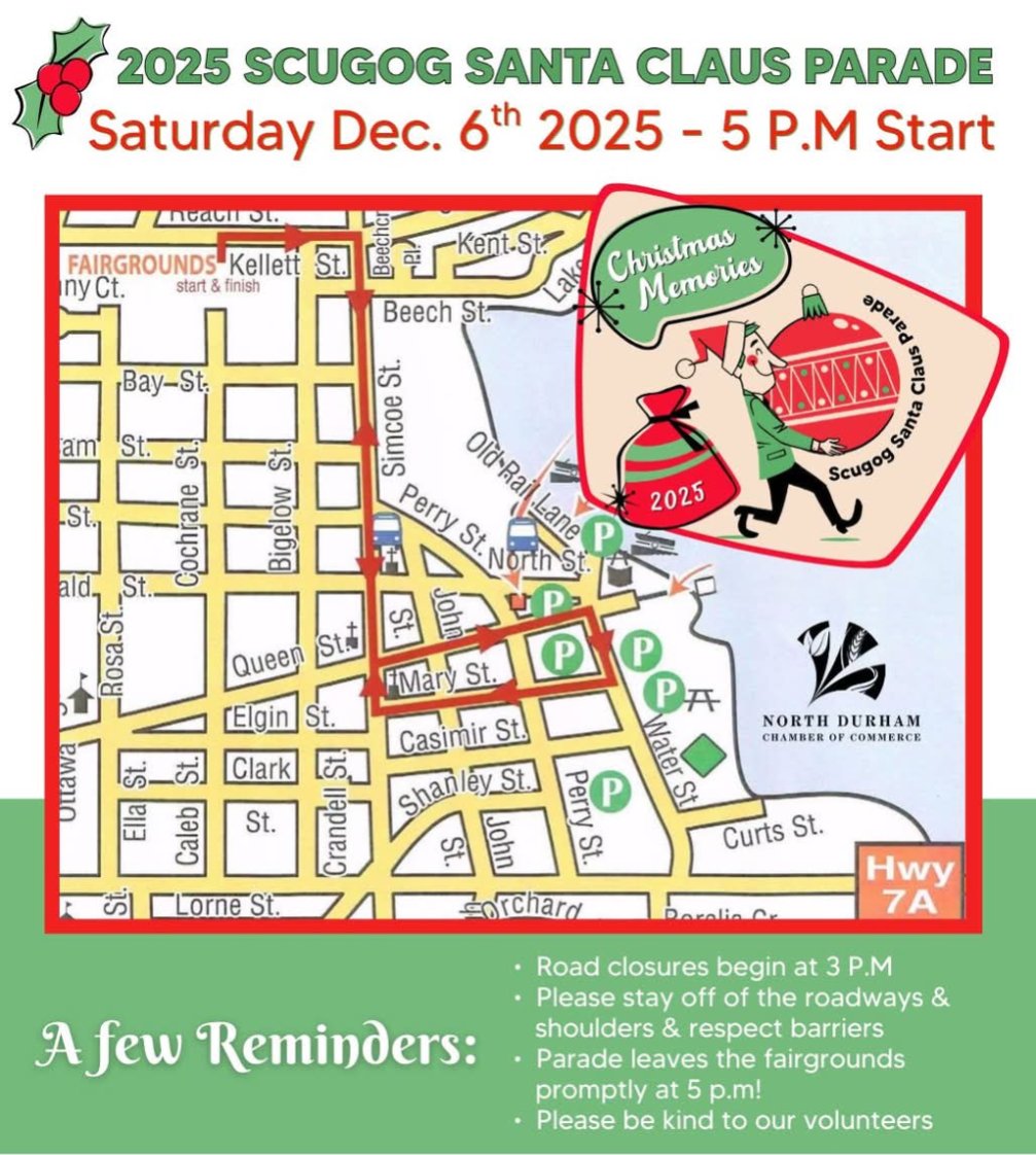 MyrtleMarket's tweet photo. Today is the Scugog Santa Claus Parade!!!! https://t.co/DSfU1xOhzt