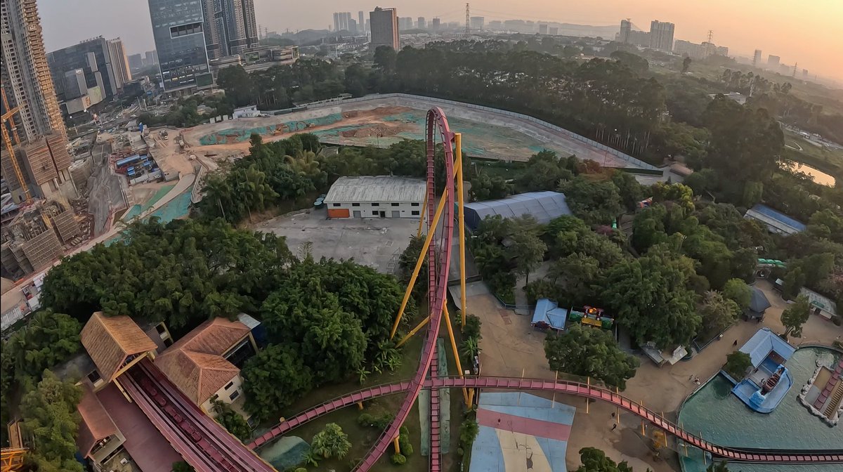 The park is gradually consumed by developing city