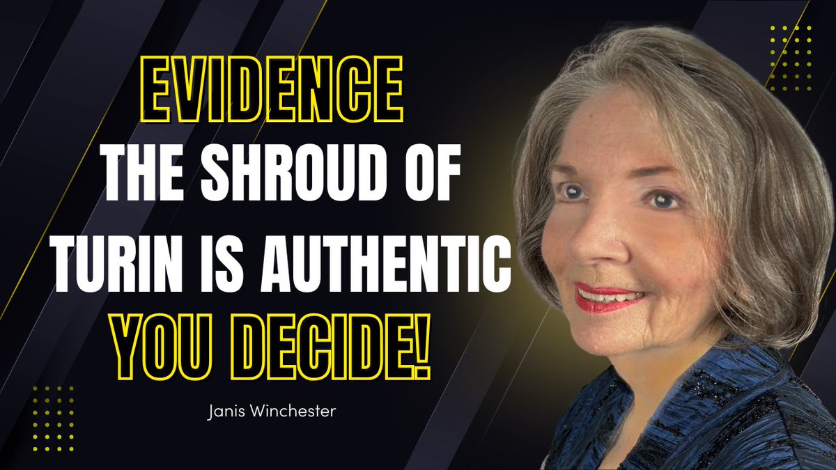 GuyPowell's tweet photo. New forensic insights into the Shroud of Turin from Janis Winchester.
Click here to view the video: https://t.co/NeJIVwiu3M

#ShroudOfTurin #Resurrection https://t.co/pYzH7poxRW
