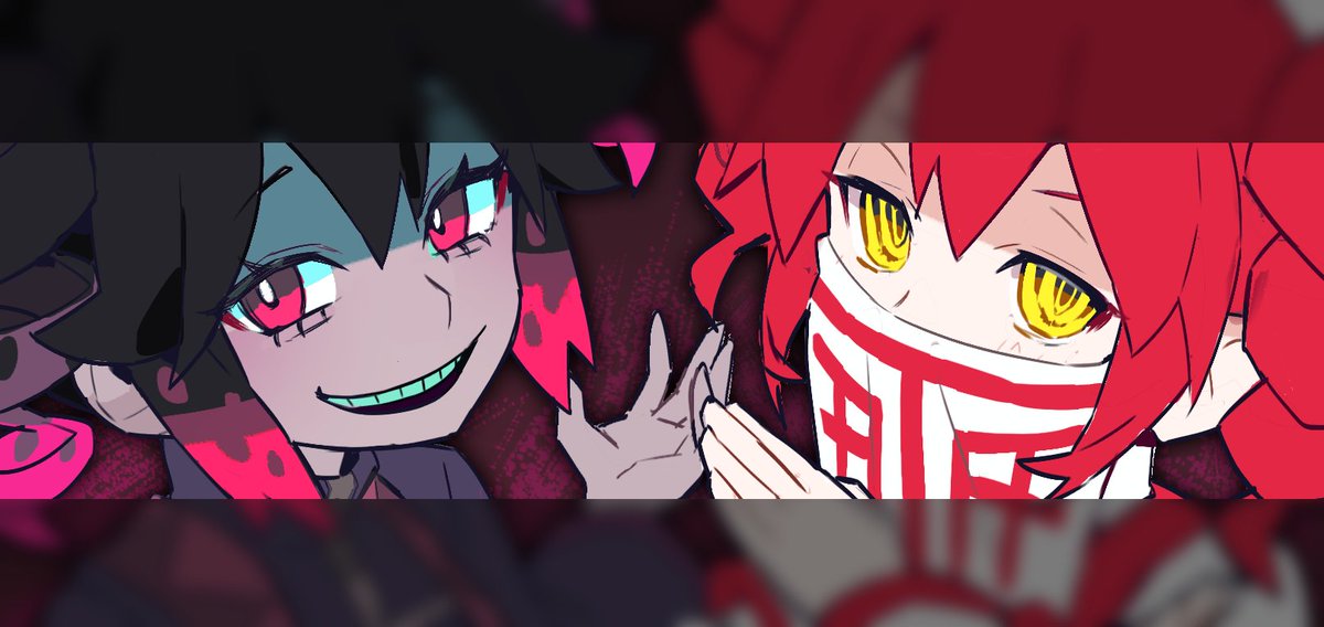 PicklehaterX_X's tweet photo. ぴーなたさんの新曲、求＆影が大好きで何か描いてます。二人のテトちゃんいいね、いいね https://t.co/wv85cQTPQR