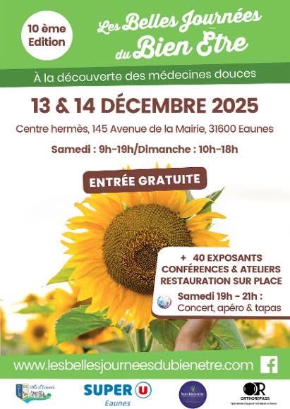 J-8 pour le dernier salon Bien-être de 2025 !
Les Belles Journées du Bien-être 
reviennent à Eaunes les 13 et 14 décembre.
J'aurai plaisir à vous accueillir sur mon stand et je ferai également une conférence samedi à 15h30.

#genealogie
#psychogenealogie
#histoire
#famille