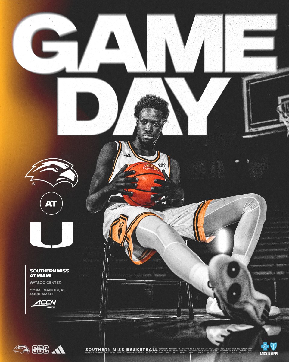 Game Day in the 305 🏖️

🆚 » at Miami
📍 » Watsco Center
⏰ » 11 AM CT
📺 » ACC Network