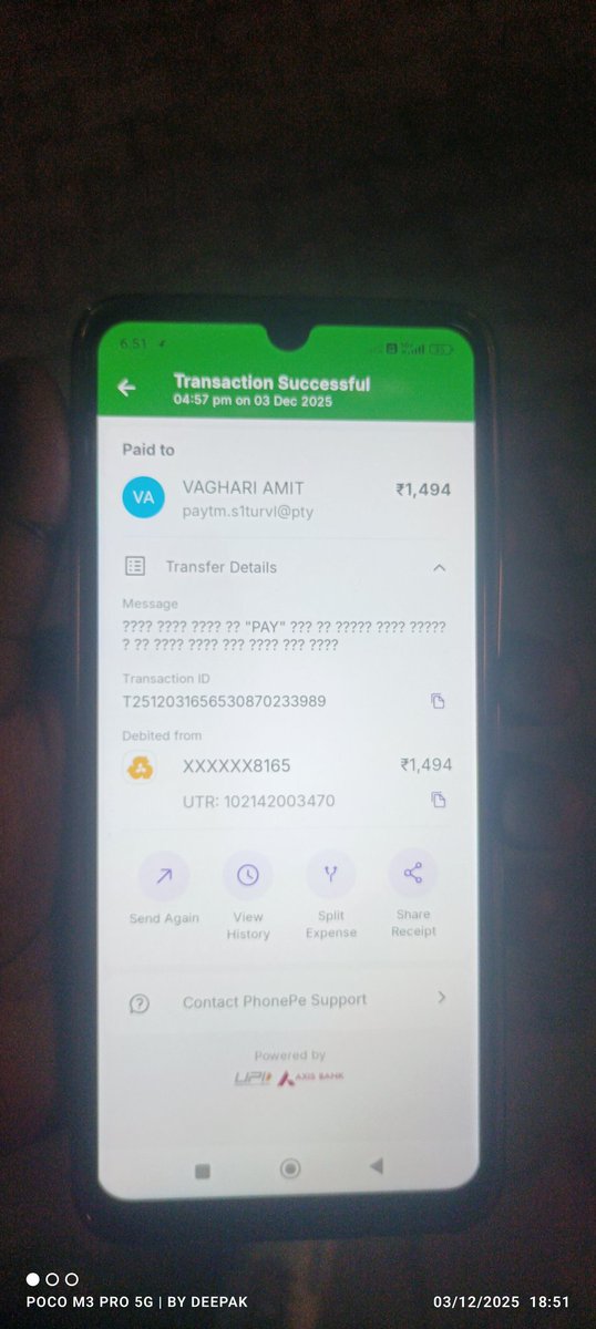 <a href="/cyberabadpolice/">Cyberabad Police</a> sir mere account se ye facebook handle ne fraud kar diya 1494 rupees kata hai mere khaate se please Help me sir 

facebook.com/share/1Fv9vzH6…