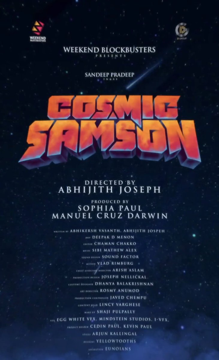BreakingViews4u's tweet image. #WeekendBlockbusters' next is titled #CosmicSamson

Starring the current sensation 
#SandeepPradeep