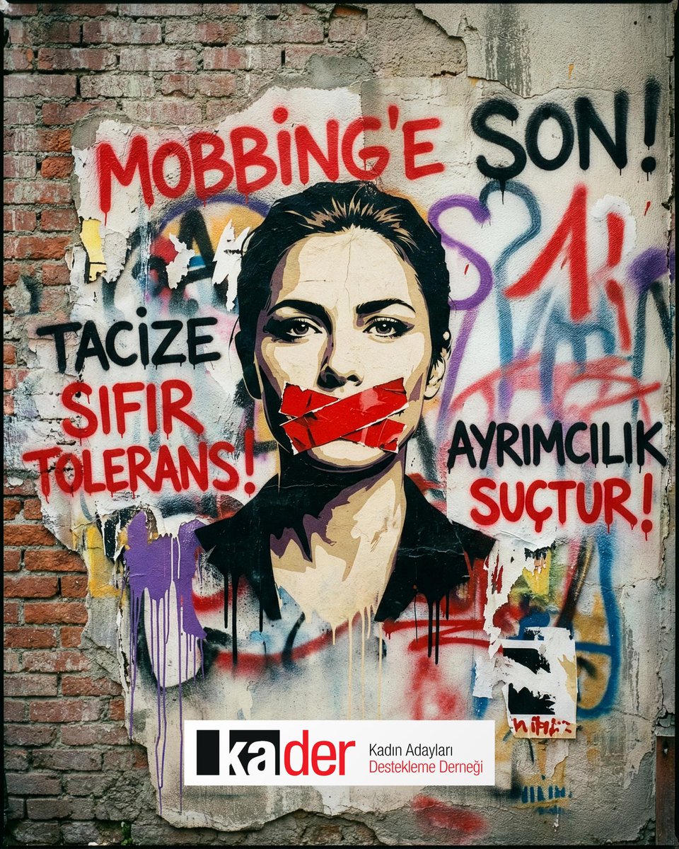 Kadınlar çalıştığı yerde korku değil, güven hissetmeli.
Hiçbir kadın ayrımcılığa, mobbinge, tacize mahkûm değil.

KA.DER olarak, kadınların özgür, eşit ve güvenli bir çalışma hayatına kavuşması için sıfır tolerans ilkesinden asla vazgeçmeyeceğiz.

#SıfırTolerans #GüvenliİşYerleri