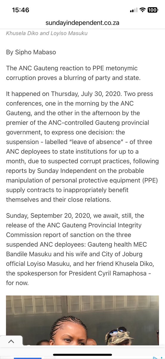 Mqadi99's tweet photo. FACT: By keeping Khusela Diko and Zweli Mkhize in parliament. By electing Loyiso Masuku to lead the economic hub of SA, the ANC continues to show South Africans the middle finger. Thieves are celebrated and rewarded in the ANC. #LoyisoMasuku https://t.co/EMJ6fZzqqJ