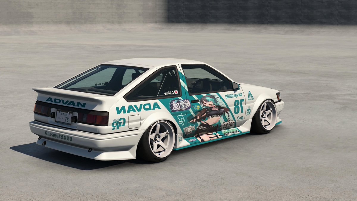 #GT7 #千速ワークス
AE86 レビン D-Tund 千速ちゃんの痛車作ってみました！自己満足！参加型にこれで参加するのが夢です（笑）！！