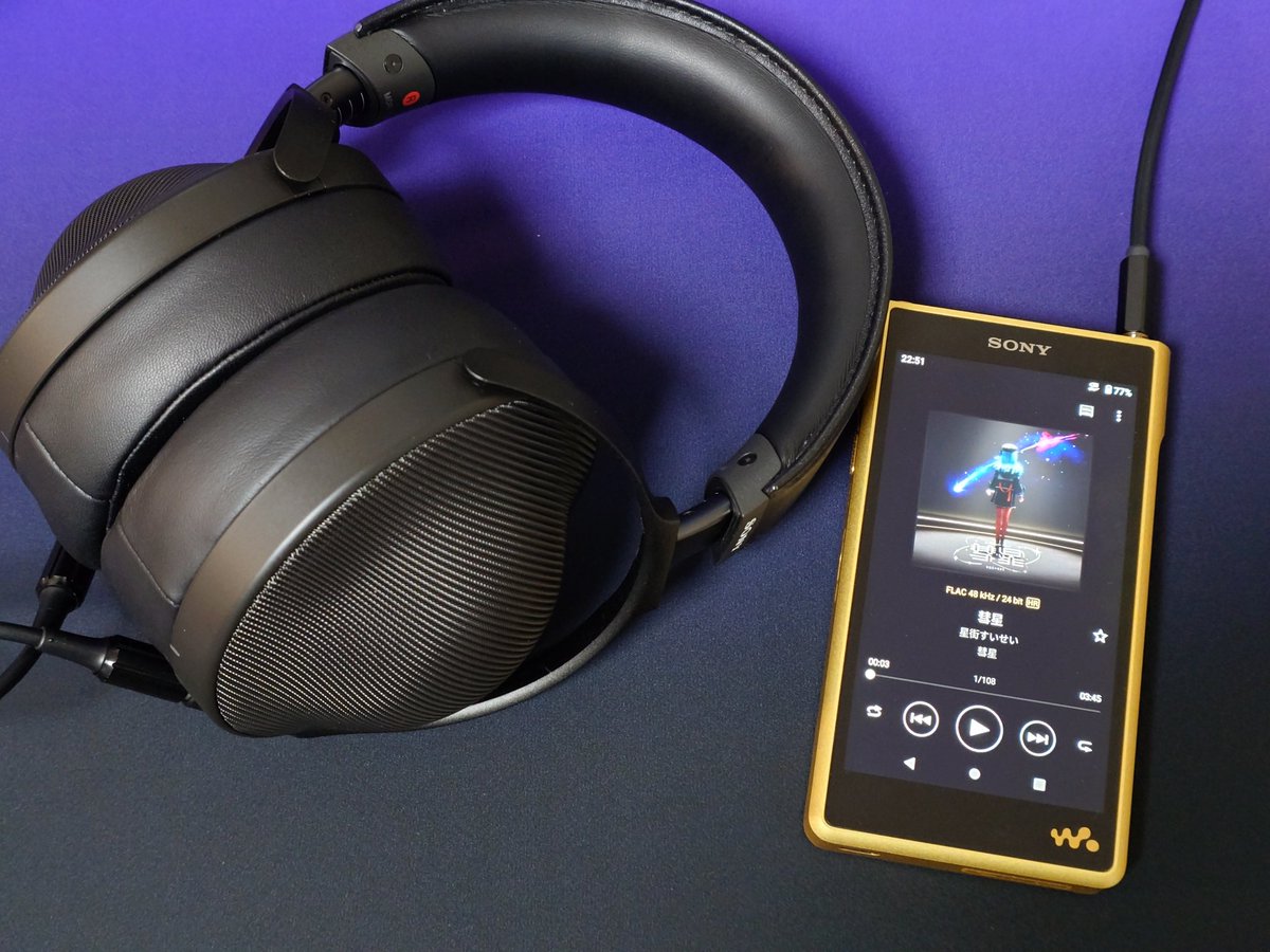 SONY WALKMAN NW-WM1ZM2 MDR-Z1R (カスタム 3.5mm 4極プラグケーブル