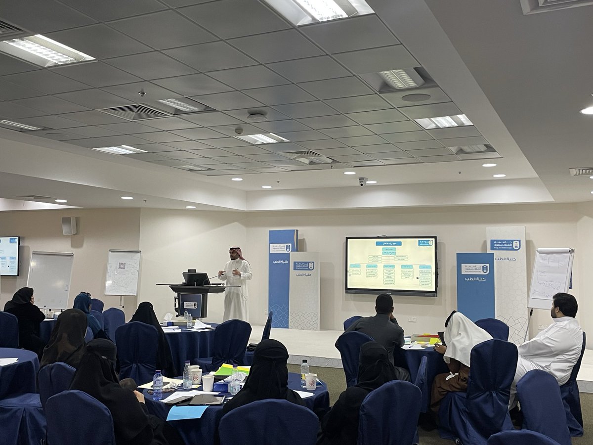 نظّمت وحدة ابتكار التقنيات الطبية التابعة لمركز الابتكار بمعهد ريادة الأعمال وبالتعاون مع قسم طب الأسرة بكلية الطب ورشة عمل بعنوان:
“Your Way to Innovation: A Journey Through Design Thinking”
وذلك بهدف تعريف المشاركين بمنهجية التفكير التصميمي وتعزيز مهاراتهم في الابتكار والإبداع