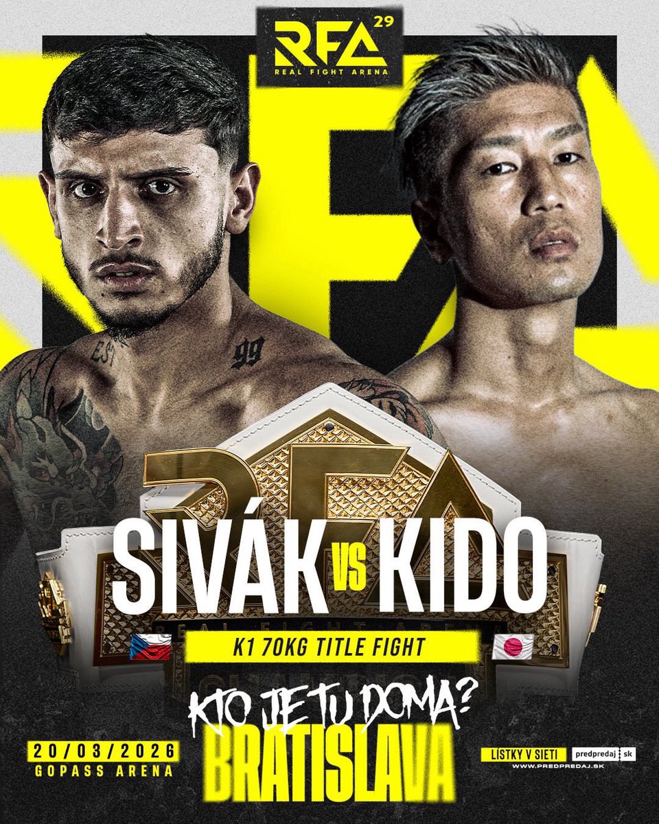Le vétéran Yasuhiro Kido 🇯🇵 (former K-1/ KRUSH champ) va affronter le crack Vlaclav Sivak 🇨🇿 (35-0) en 🇸🇰😱.

 Il a 42 ans et accepte encore des challenges comme ça, ça force le respect. 👏🙌 

Le kickboxeur le plus agé encore en activité à ce niveau? 🤔

Via <a href="/KIDOyasuhiro/">城戸　康裕</a>