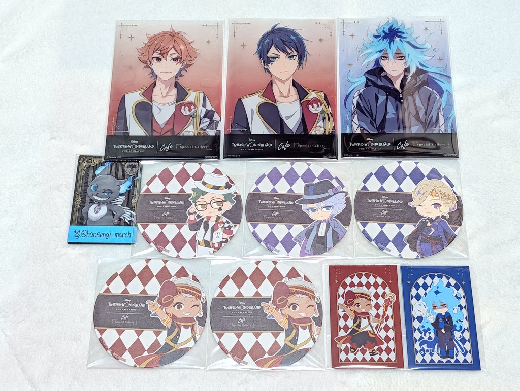 ツイステ カフェ OH MY CAFE 【譲】 コースター…トレイ•アズール