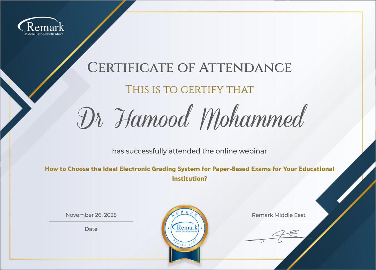 h_m202020's tweet photo. حضور ندوة مُثرية بعنوان: كيف تختار نظام الدرجات الإلكتروني الأمثل للامتحانات الورقية لمؤسستك التعليمية؟ https://t.co/oxbFa2oEjN