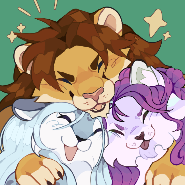 lynxictus's tweet photo. 🌿✨a lovely trio commission for lilac_milktea!! https://t.co/NoRozOF0XF