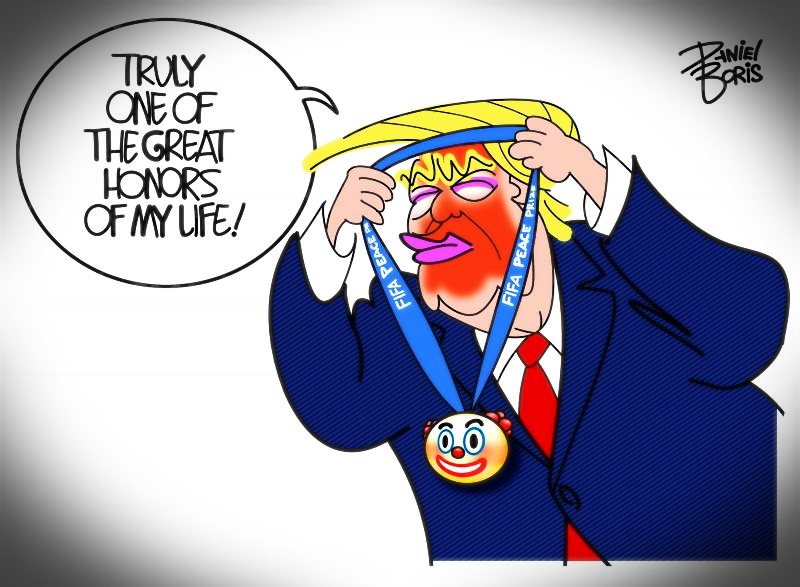 Still wondering which is the more despicable:
the insufferable @Fifa supremo <a href="/GianniInfantino/">Gianni Infantino</a> oozing with syrupy sycophancy or the beaming award recipient himself❓...🧐