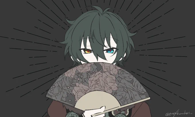 お題【瞳】 #Valkyrie版深夜のお絵かき60分一本勝負 彩度がそこだけ高いのが好きっていう