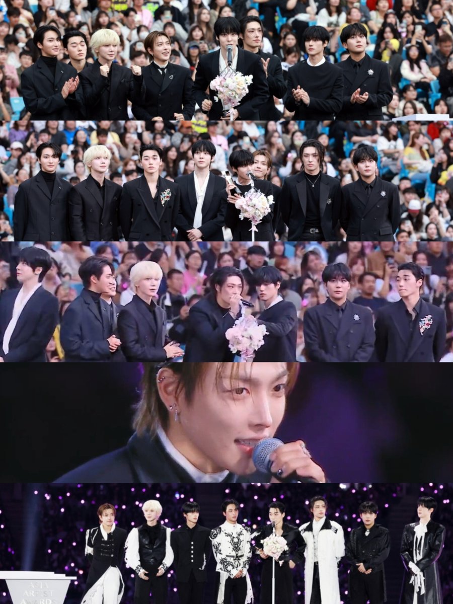 ATEEZUD's tweet photo. [🏆] ATEEZ at 2025 Asia Artist Awards

• YUNHO — New Wave Actor Award
• Best Artist Award 
• Best K-pop Record Award 
• HONGJOONG — Best Choice Award
• Grand Prize — Stage of the Year
.
#ATEEZ #에이티즈 @ATEEZofficial #AAA2025 #ATEEZatAAA2025 https://t.co/ffXBbVmAH8
