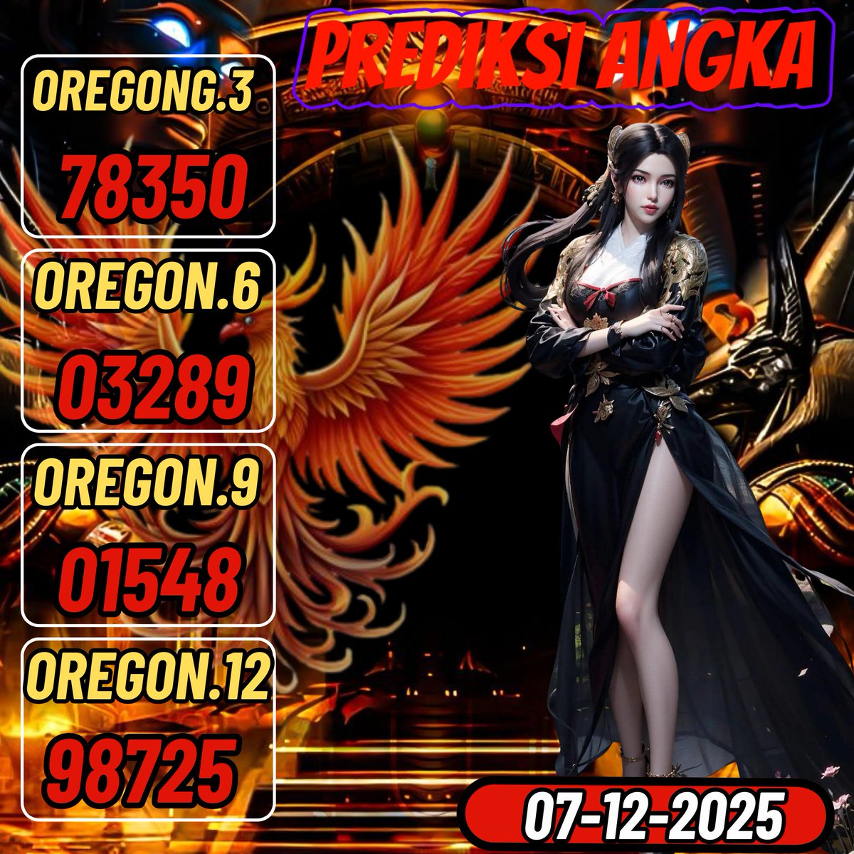 BosmahongG38206's tweet photo. PREDIKSI ANGKA HANTU
OREGON 03 :78350
OREGON 06 :03289
OREGON 09 :01548
OREGON 12 :98725
UTAMAKAN PREDIKSI SENDIRI
Untuk menyambut perayaan Natal & Tahun Baru 2026
merayakannya bersama saudara-saudara
LINK https://t.co/cQKfTx5oQd
#BOSMAHONG #BOSANGKA
#MAHONGGROUP https://t.co/mmytlQt0zB