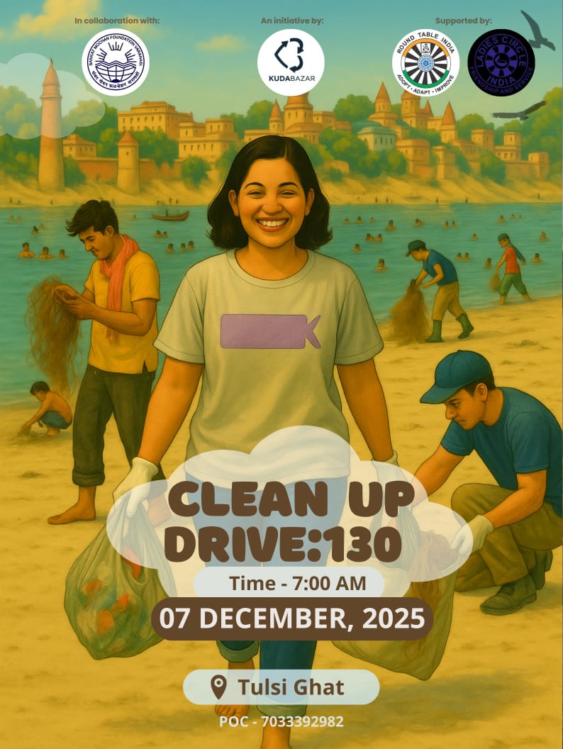 KudaBazar's tweet photo. Join us for our Ganga Cleanup Drive and protect the ghats, restore their beauty, and keep the spirit of devotion alive through action🔥
📅 7 December, 25
🕖 Reporting time: 7 AM
📍 Location: Tulsi Ghat
In collaboration with: @sankatmochan_foundation
Supported by: vrrt218_vrlc131 https://t.co/8FT8ySLHfN