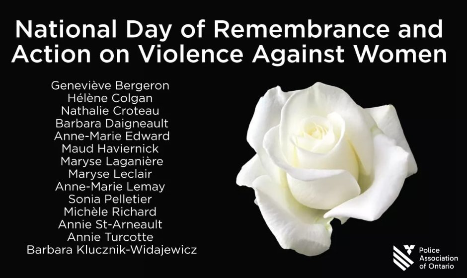 Today is the National Day of Remembrance and Action on Violence Against Women. We honour the 14 women murdered in the 1989 École Polytechnique massacre—an act of violent misogyny—and remember their lives with sorrow and respect. Over 35 years later, gender-based violence