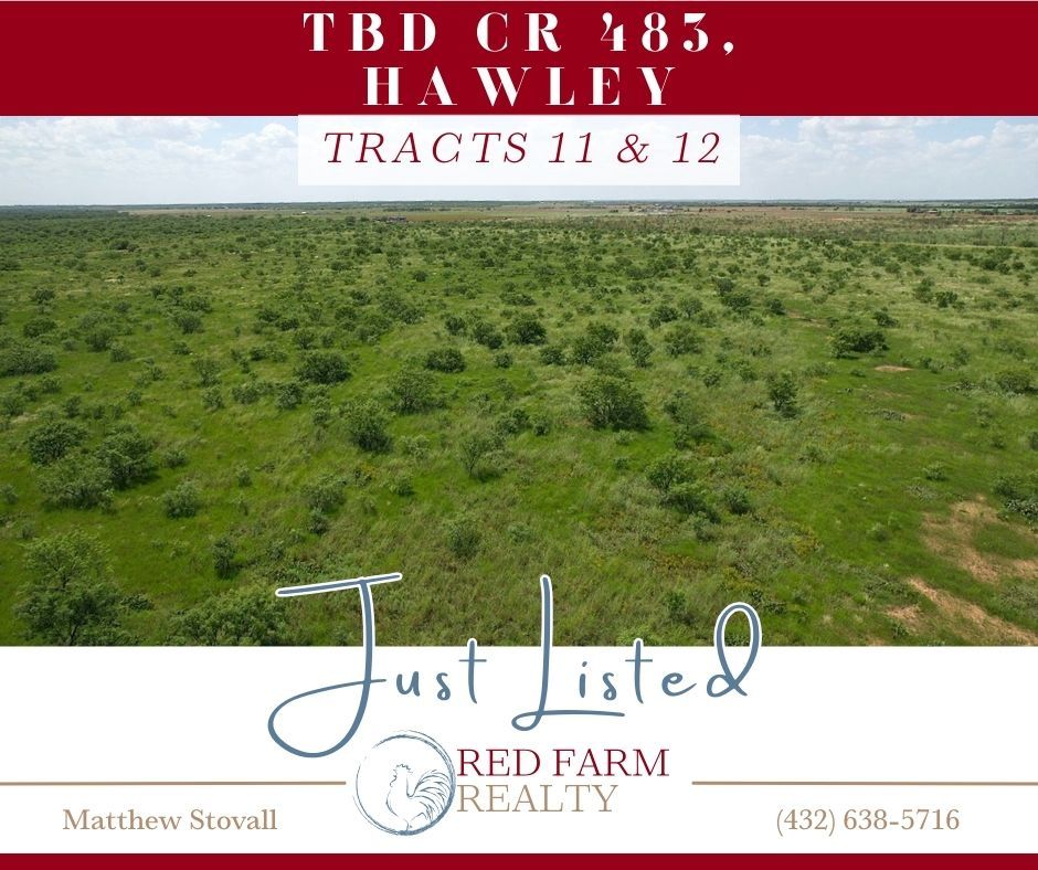 redfarmrealty's tweet image. 🌾 TWO NEW LISTINGS — Hawley, TX! 🌾 Two 10-acre tracts off CR 483, $89,900 each! Proven groundwater &amp;amp; Hawley water, electric, county road frontage, unrestricted, owner financing available ($120k). Minutes from Hawley &amp;amp; new AI facility!
#RedFarmRealty #RedFarmWay #HawleyTX