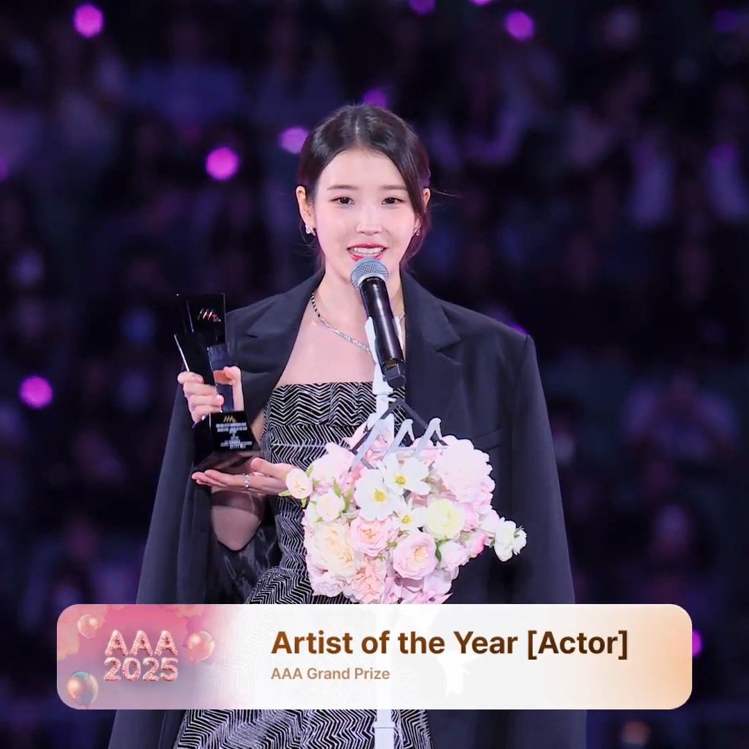 jieunxee's tweet photo. you have to be on a whole different level of talent to win grand prizes in two different fields and iu just did that https://t.co/WOeXu4Lg9e