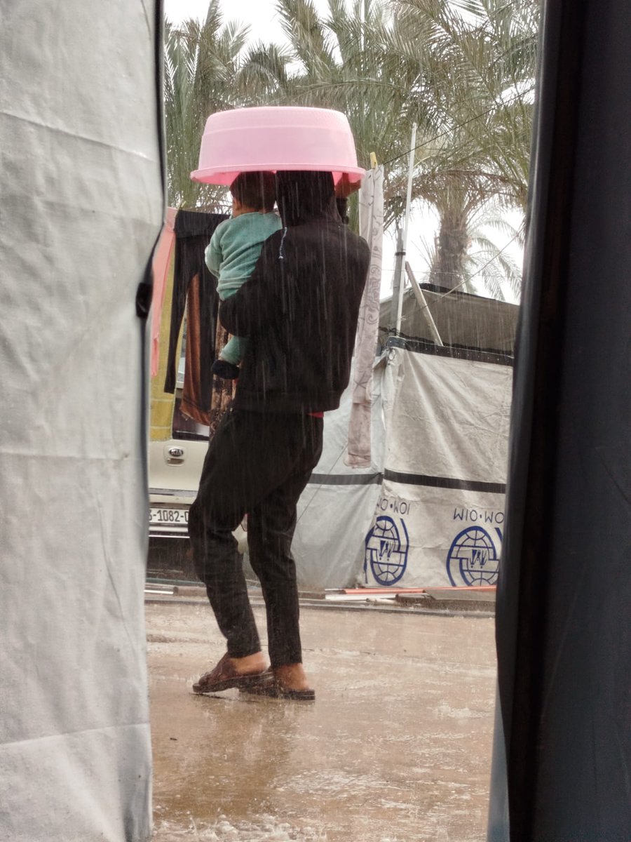 Things are getting harder for us.
The owner of the land where we set up our tent came and asked for the rent.
I told him about our situation, especially about my daughter’s illness and her treatment.
He gave me one extra week to pay what’s left. 

My friends, this period has been