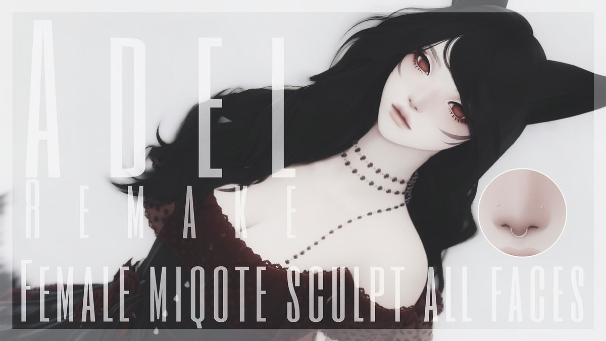 hollowghostz's tweet image. Adel is now remade and ready for use :) 

You may find her here 
cronoxiv.gumroad.com/l/Adel
Or here
payhip.com/b/xoki7

I will continue to slowly update when I can :)