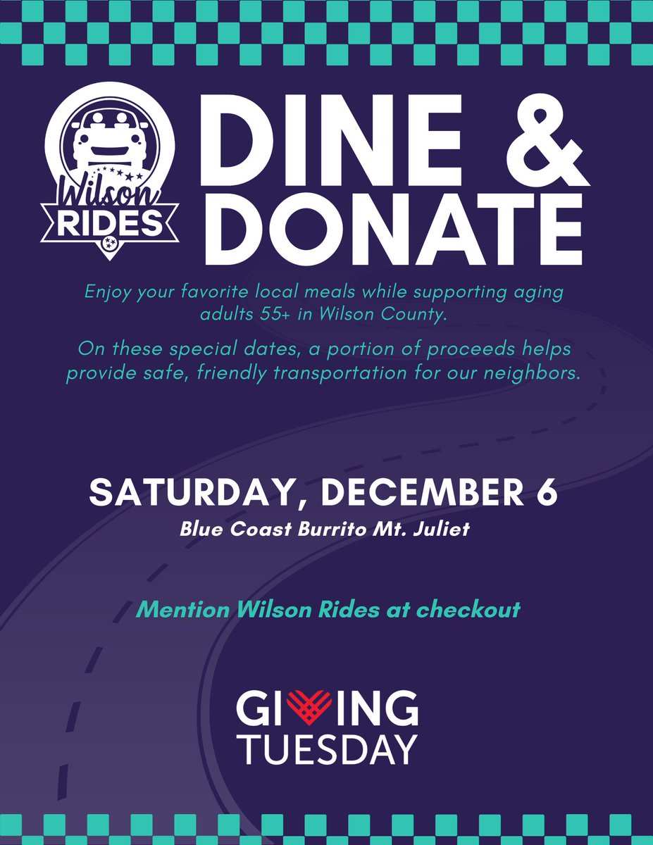 WilsonRidesInc's tweet photo. Join Us At Blue Coast Burrito Today 🚙- [Campaign URL]
Fundraiser for WR Holiday Happiness Delivered https://t.co/vHFljOHCu7